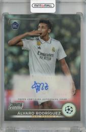 2022-23 Stadium Club Chrome UEFA Champions League & Europa League Alvaro Rodriguez Autographs #CAAR ※裏面インク汚れ有り Real Madrid C.F.