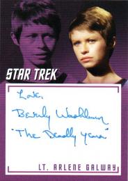 2020 Star Trek The Original Series Beverly Washburn (As Lt. Arlene) Autograph & Inscription