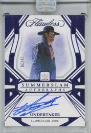2024 Panini Flawless WWE Undertaker Flawless SummerSlam Autographs Sapphire #22【16/20】