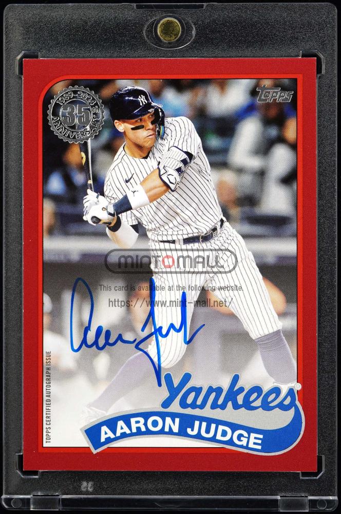 ミントモール / MINT VAULT店 (MSV委託品通販) / 2024 Topps #89BAAJ Aaron Judge '89 Topps  Autographs Red【18/25】 New York Yankees