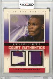 2004-05 E-XL Chris Bosh Court Authentics Patches Dual #CB【03/22】 Toronto Raptors