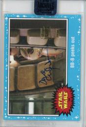 2018 Topps Star Wars Archives Signature Series “Dave Chapman as BB-8 ” BB-8 peeks out #104 BB-8 Autograph【29/48】