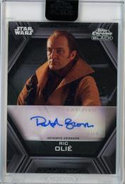 2022 Topps Star Wars Chrome Black “Ralph Brown as Ric Olie ” #AB-RB Ric olie Autograph