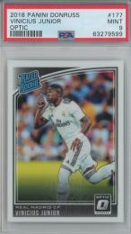 2018 Panini Donruss Vinicius Junior RC Rated Rookie #177【PSA9】 Real Madrid