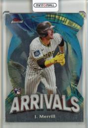 2024 Topps Finest Jackson Merrill Arrivals Sad Diego Padres