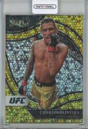 2021 Panini Select UFC Charles Oliveira Base Octagonside/Gold Disco Prizms/#240【03/10】