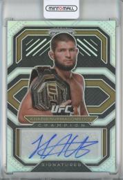 2021 Panini Prizm UFC Khabib Nurmagomedov Champion Signatures/Silver Prizms/#CS-KBN