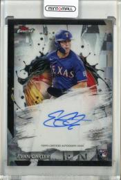 2024 Topps Finest Evan Carter Finest Autograph Texas Rangers