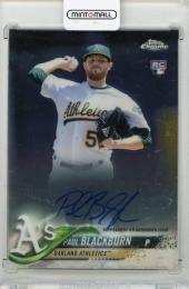 2018 TOPPS Chrome Paul Blackburn Rookie Autographs #RAPB Oakland Athletics