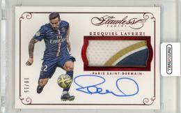 2016 Panini Flawless Ezequiel Lavezzi Autograph Patch Ruby Parallels(ON CARD)【10/15】 Paris Saint-Germain