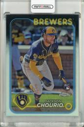 2024 Topps Chrome Jackson Chourio Refractor Milwaukee Brewers