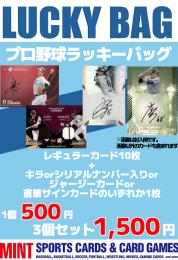 \500 プロ野球ラッキーパック×3パックセット