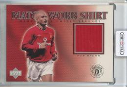 2002 Upper Deck Manchester United   Wes Brown Match-Worn Shirt Manchester United