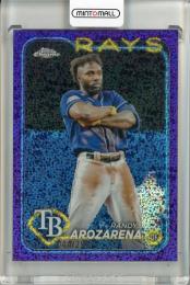 2024 Topps Chrome Randy Arozarena Purple Speckle Refractor【044/299】 Tampa Bay Rays