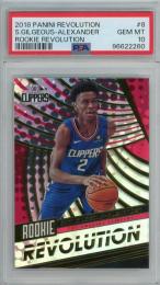 2018-19 Panini Revolution Shai Gilgeous-Alexander Rookie Revolution RC #8【PSA 10 GEM MT】