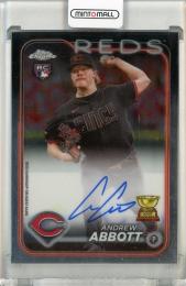 2024 Topps Chrome Andrew Abbott Rookie Autograph Cincinatti Reds
