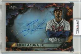 2022 Topps Fire Ronald Acuna Jr. Scorching Signatures Atlanta Braves