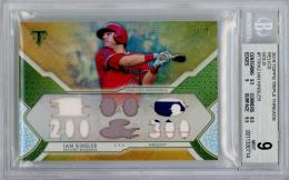 2018 Topps Triple Threads Los Angeles Angels Ian Kinsler Relics Gold (パラレル版)(1stナンバー)(BGS鑑定済) 1/9