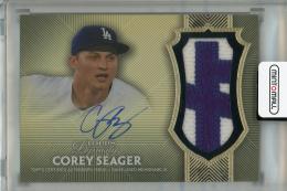 2017 Topps Dynasty Los Angeles Dodgers Corey Seager Autograph Patches Gold (パラレル版)(Lastナンバー!) 5/5