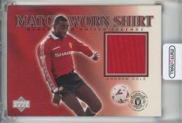 2002 Upper Deck Manchester United   Andy Cole Match-Worn Shirt Manchester United