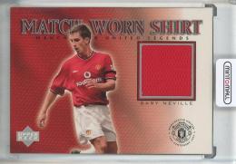 2002 Upper Deck Manchester United   Gary Neville Match-Worn Shirt Manchester United