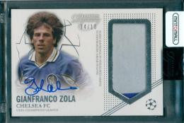 2022-23 Topps Dynasty UEFA Champions League Gianfranco Zola  Dynasty Autographed Patch Silver【04/10】 Chelsea FC