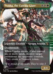 【FRA】【EN】〈ボーダーレス〉鋭き一瞥、ヴラスカ / Vraska, the Cutting Glare(319-R-BG)