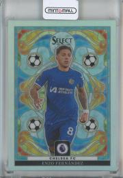 2023-24 Panini Select Premier League Enzo Fernandez Stained Glass Chelsea FC