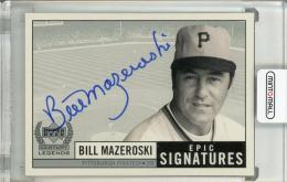 1999 Upper Deck Century Legends Bill Mazeroski Epic Signatures Pittsburgh Pirates