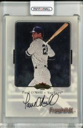 2000 Fleer Showcase Paul O'Neill Fresh INK New York Yankees
