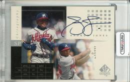 2000 Upeer Deck SP Authentic Andruw Jones Chirography Atlanta Braves