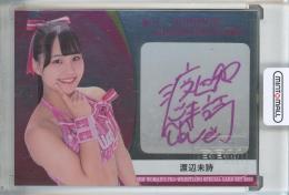 BBM 2023 女子プロレスカード Ambitious!! 渡辺未詩 直筆サインカード【35/60】
