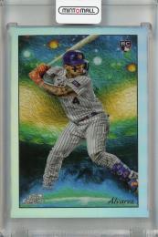 2023 Topps Cosmic Chrome Francisco Alvarez Stars in the Night #STN-17 RC ※初期傷あり New York Mets