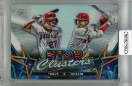 2023 Topps Cosmic Chrome Shohei Ohtani/Mike Trout  Stars Clusters #SC-3 ※へこみあり Los Angeles Angels