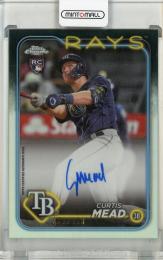 2024 Topps Chrome Curtis Mead Rookie Autographs Refractors【191/499】 Tampa Bay Rays