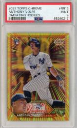 2023 Topps Chrome Anthony Volpe Radiating Rookies【PSA 9】 New York Yankees