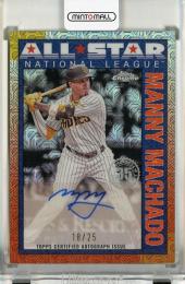 2025 Topps Series 2 Manny Machado '90 Topps Silver Pack Chrome All Star Autographs Orange Refractors #90CASMMA【18/25】