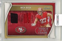 2021 Panini Absolute Football Cards Nick Bosa patch San Francisco 49ers