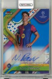2024-25 Topps Finest UEFA Club Competitions Noah Darvich Autographs Blue Refractors #BAND【142/150】