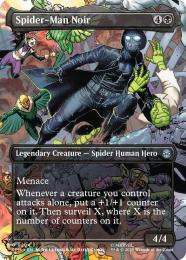 【SPM】【ENG】【Foil】〈204-U〉《スパイダーマン・ノワール/Spider-Man Noir》ボーダーレス版