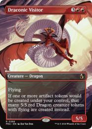 【FRA】【EN】〈FOIL〉〈ボーダーレス〉ドラゴンの訪問者 / Draconic Visitor(368-R-R)