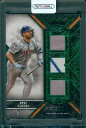 2025 Topps Tier One Baseball Pete Alonso Tier One Triple Relics Green Foil【23/25】 New York Mets