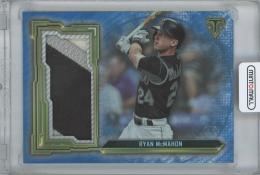 2020 TOPPS Triple Threads Single Jumbo Relics Sapphire / RYAN McMAHON(Colorado Rockies) 【2/3】