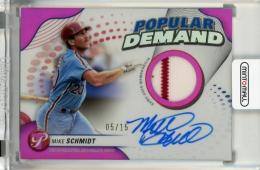 2024 Topps Pristine Mike Schmidt Popular Demand Autograph Relics Pink Refractors #DPARMS【05/15】