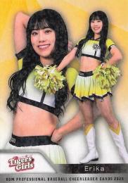 2025 BBM プロ野球チアリーダーカード DANCING HEROINE #T12 Erika(阪神/TigersGirls)【ホロPPパラレル版】レギュラーカード