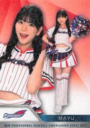 2025 BBM プロ野球チアリーダーカード DANCING HEROINE #P03 MAYU(ヤクルト/Passion)【ホロPPパラレル版】レギュラーカード