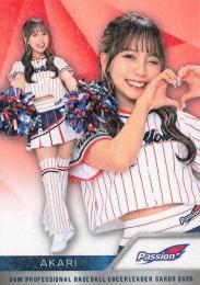 2025 BBM プロ野球チアリーダーカード DANCING HEROINE #P08 AKARI(ヤクルト/Passion)【ホロPPパラレル版】レギュラーカード