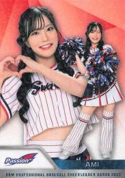2025 BBM プロ野球チアリーダーカード DANCING HEROINE #P11 AMI(ヤクルト/Passion)【ホロPPパラレル版】レギュラーカード