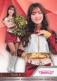 2025 BBM プロ野球チアリーダーカード DANCING HEROINE #A14 OUKA(楽天/東北ゴールデンエンジェルス)【ホロPPパラレル版】レギュラーカード
