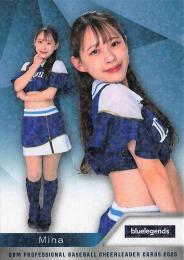 2025 BBM プロ野球チアリーダーカード DANCING HEROINE #B04 Mina(西武/blue legends)【ホロPPパラレル版】レギュラーカード